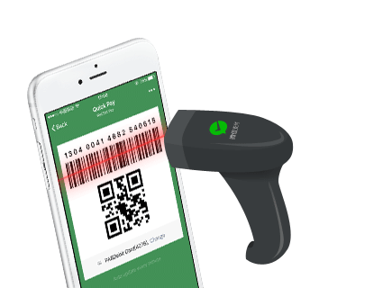 Quick Pay scan code acceptance instructions